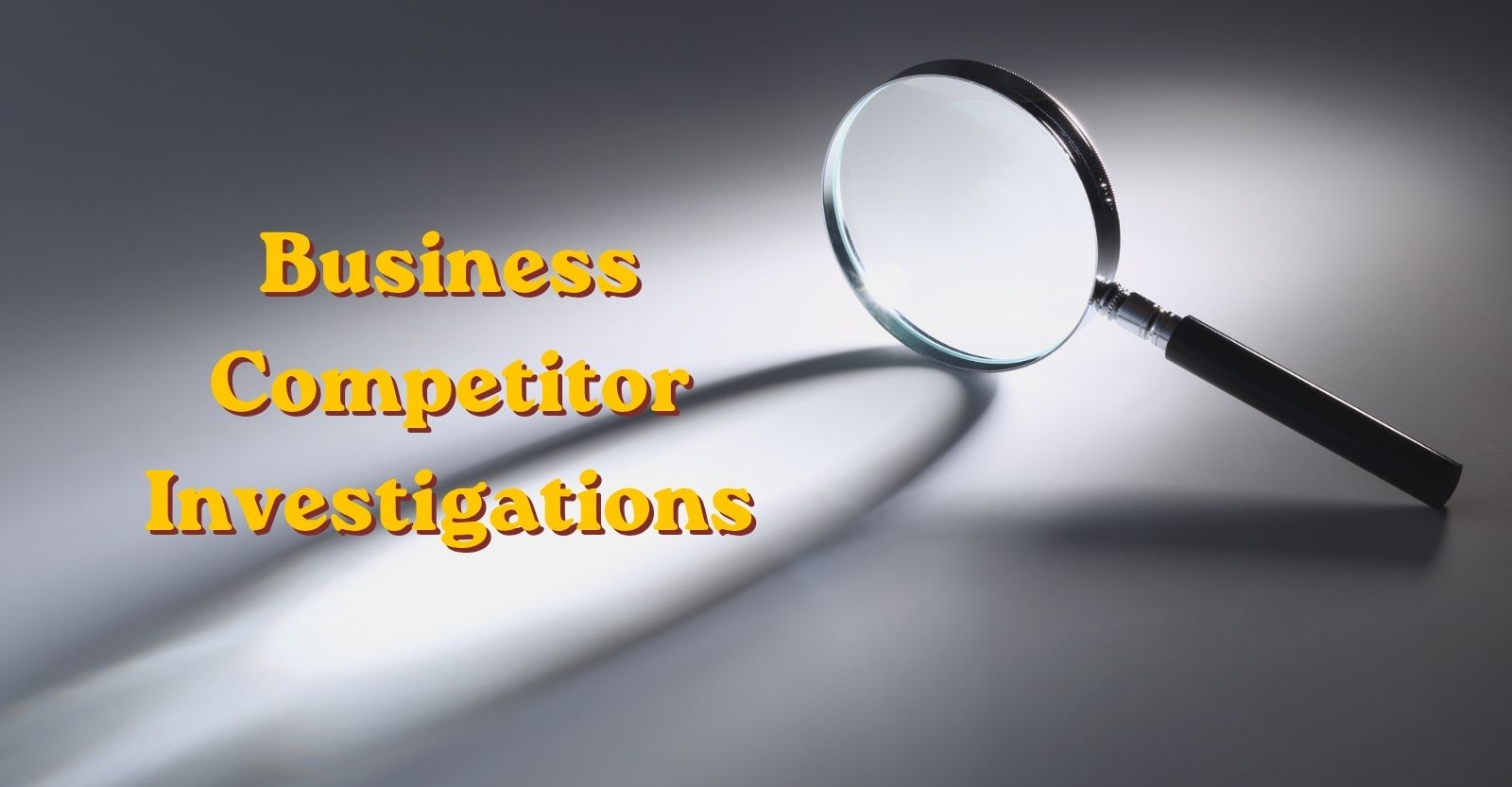 Business Competitor Investigations